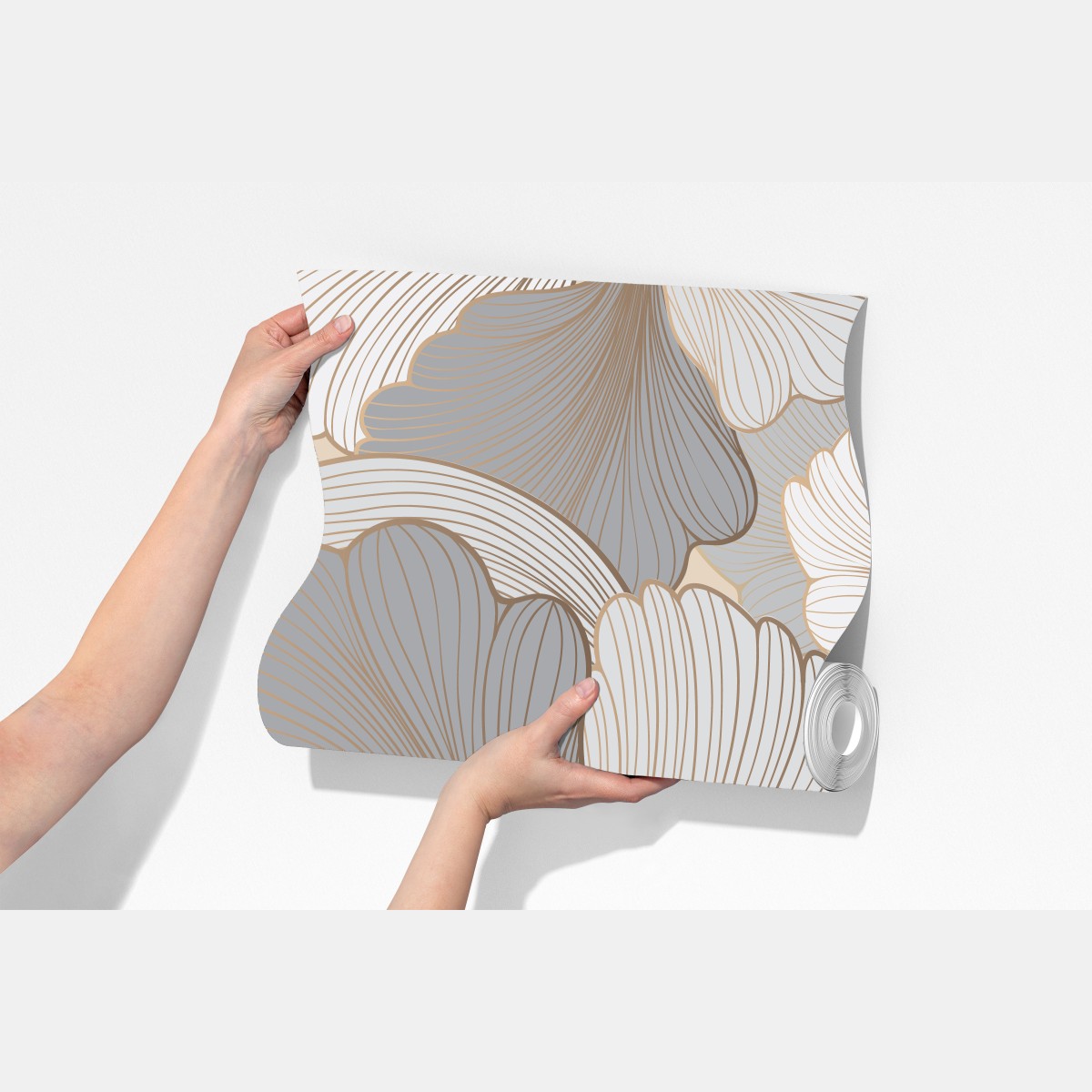 Fototapeta delikatny pastelowy wzór kwiatowy – Wallissimo® Fototapeta delikatny pastelowy wzór kwiatowy – Wallissimo®