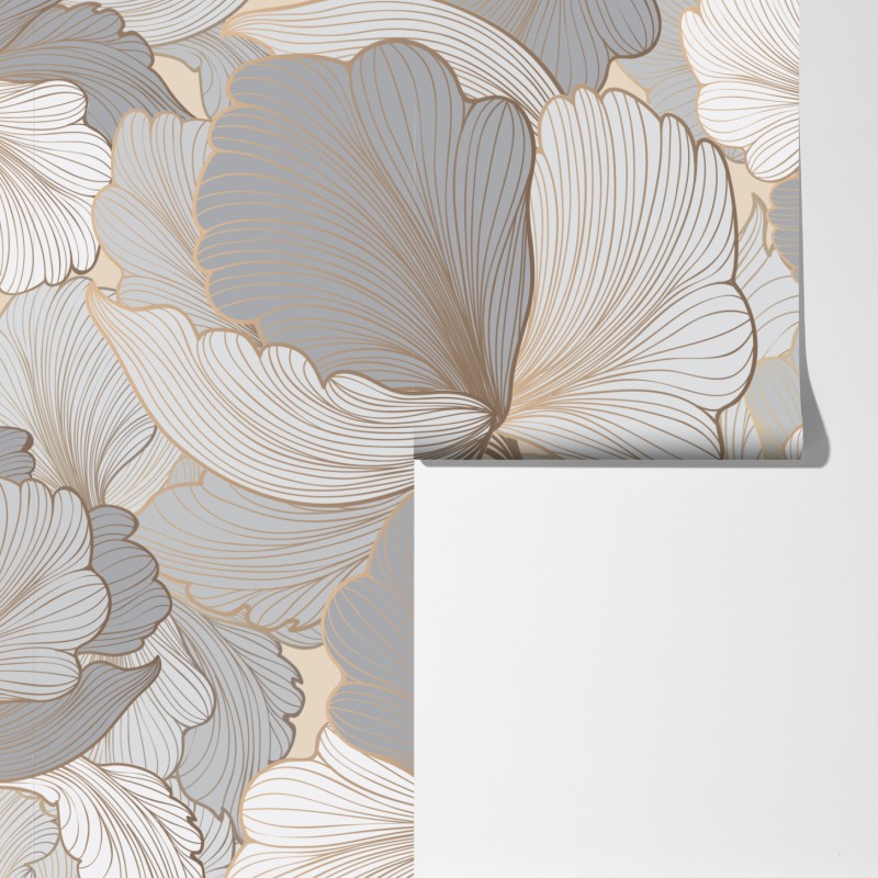 Fototapeta delikatny pastelowy wzór kwiatowy – Wallissimo® Fototapeta delikatny pastelowy wzór kwiatowy – Wallissimo®