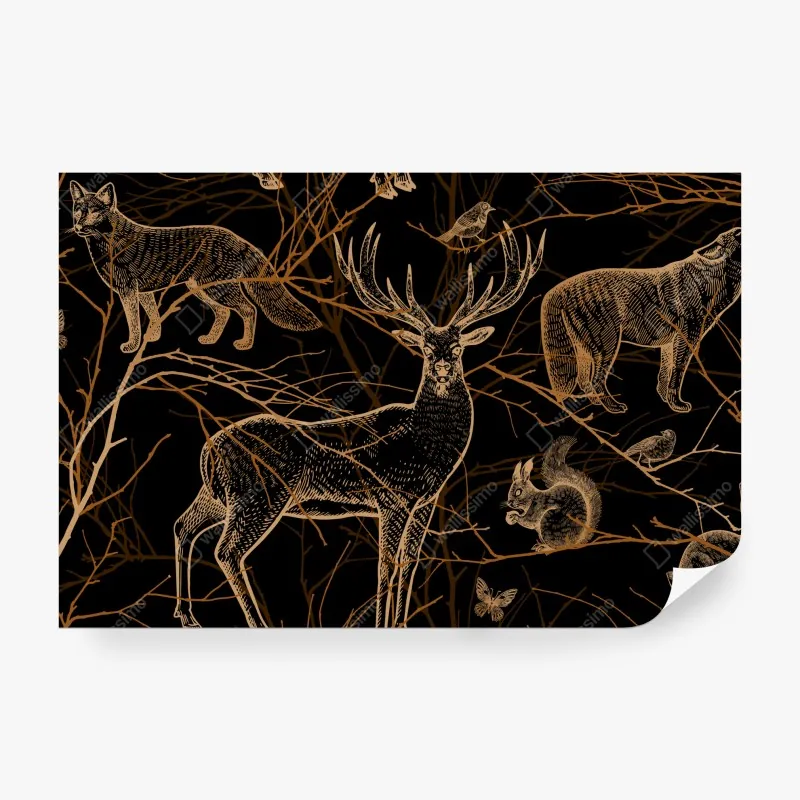 Fototapeta Santorini białe domy z niebieskimi akcentami – Wallissimo®