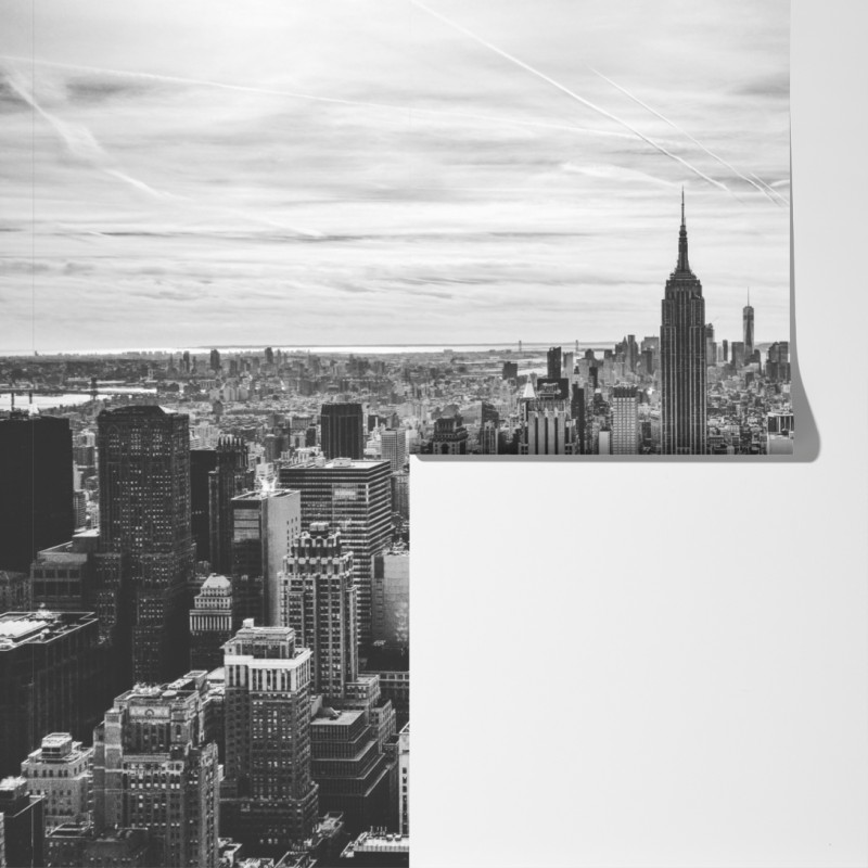 Fototapeta panorama Nowego Jorku w odcieniach szarości – Wallissimo® Fototapeta panorama Nowego Jorku w odcieniach szarości – Wallissimo®