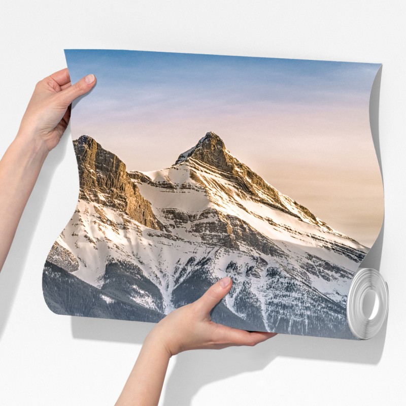 Fototapeta majestatyczne górskie szczyty i sosnowy las – Wallissimo® Fototapeta majestatyczne górskie szczyty i sosnowy las – Wallissimo®