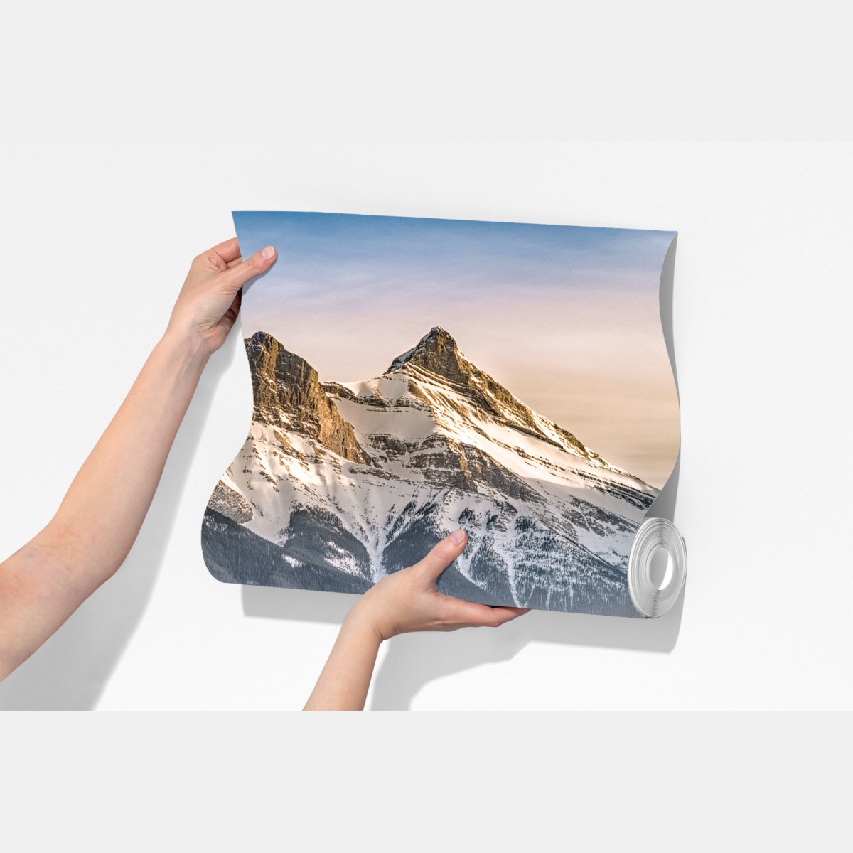 Fototapeta majestatyczne górskie szczyty i sosnowy las – Wallissimo® Fototapeta majestatyczne górskie szczyty i sosnowy las – Wallissimo®