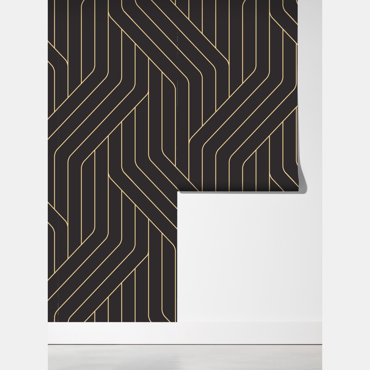 Fototapeta geometryczny wzór art deco w czerni i złocie – Wallissimo® Fototapeta geometryczny wzór art deco w czerni i złocie – Wallissimo®