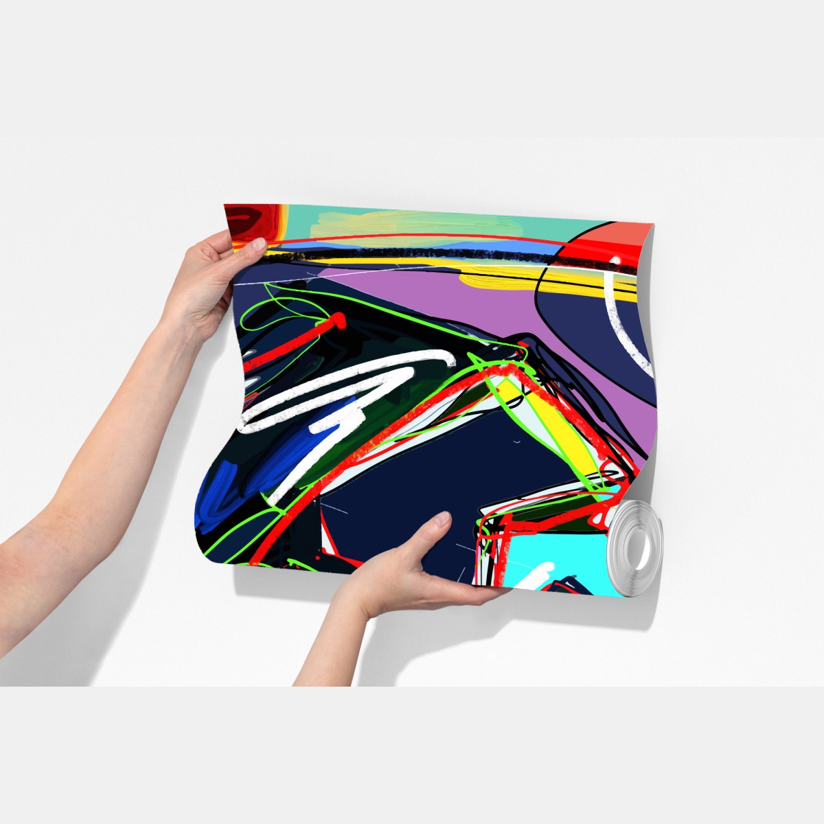 Fototapeta kolorowy abstrakcyjny portret twarzy – Wallissimo® Fototapeta kolorowy abstrakcyjny portret twarzy – Wallissimo®