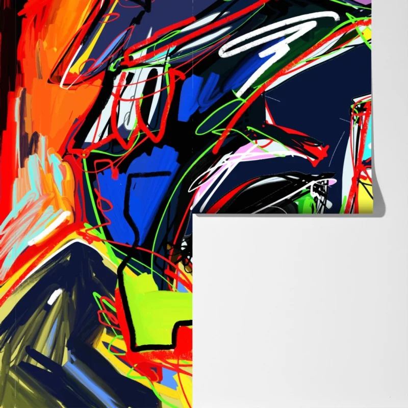 Fototapeta kolorowy abstrakcyjny portret twarzy – Wallissimo® Fototapeta kolorowy abstrakcyjny portret twarzy – Wallissimo®