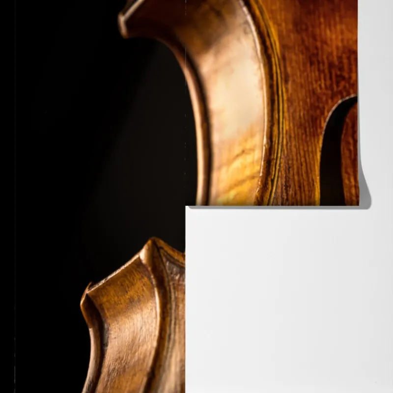 Fototapeta zbliżenie ciepłych drewnianych skrzypiec – Wallissimo® Fototapeta zbliżenie ciepłych drewnianych skrzypiec – Wallissimo®