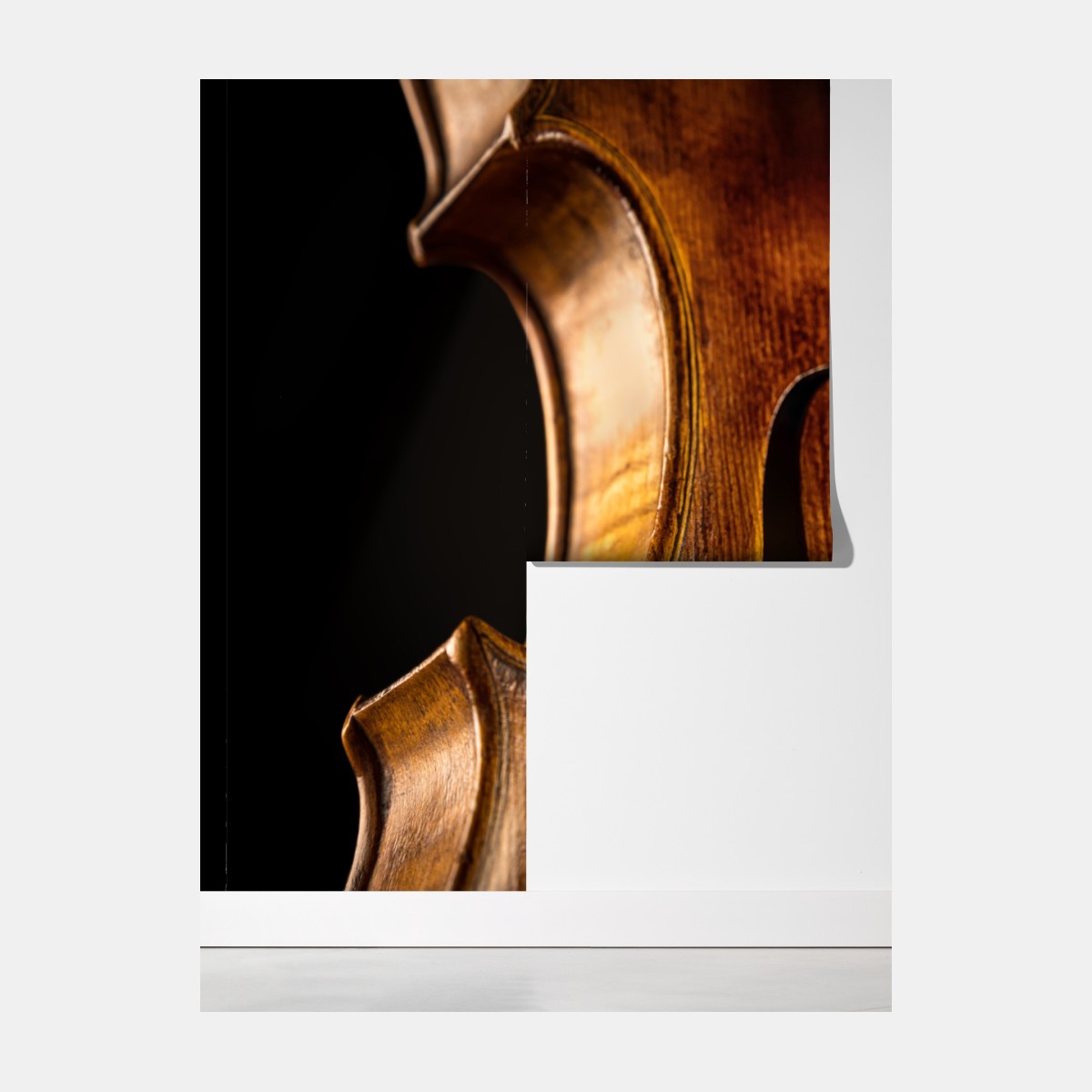 Fototapeta zbliżenie ciepłych drewnianych skrzypiec – Wallissimo® Fototapeta zbliżenie ciepłych drewnianych skrzypiec – Wallissimo®