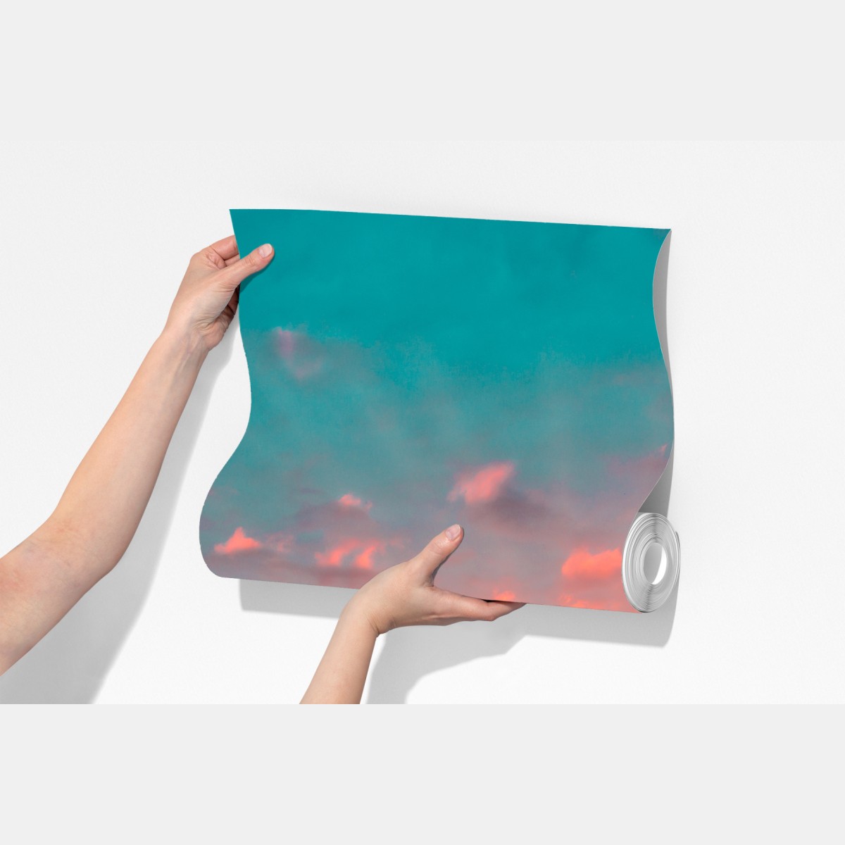 Fototapeta turkusowy zachód słońca nad spokojnym jeziorem – Wallissimo® Fototapeta turkusowy zachód słońca nad spokojnym jeziorem – Wallissimo®