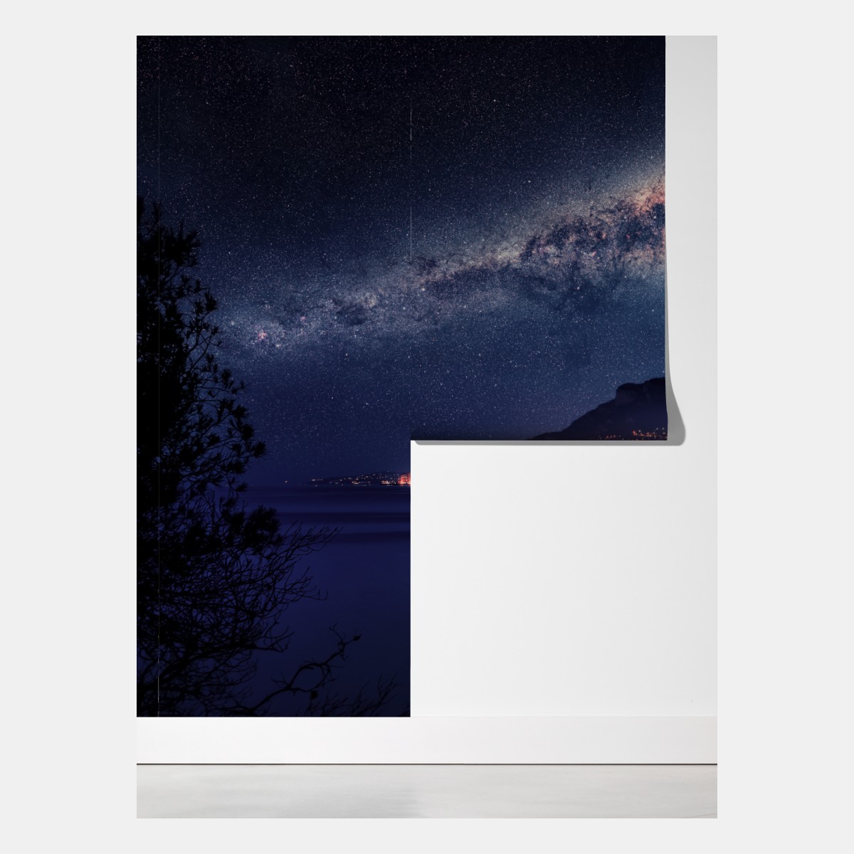 Fototapeta nocna zatoka pod rozgwieżdżonym niebem – Wallissimo® Fototapeta nocna zatoka pod rozgwieżdżonym niebem – Wallissimo®