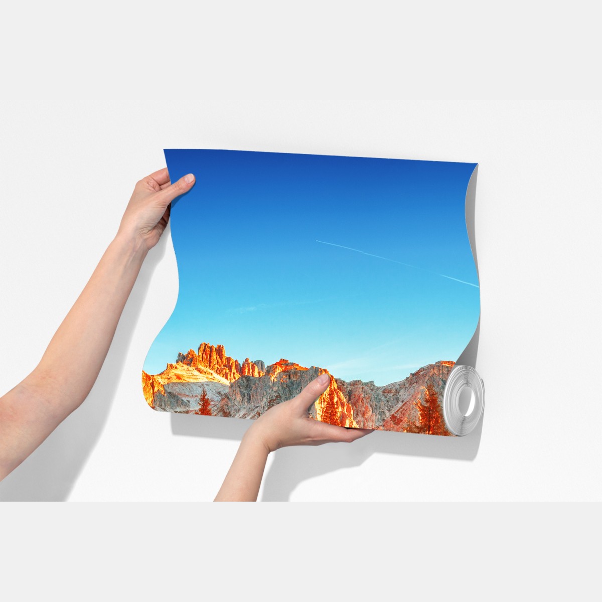 Fototapeta alpejski wschód słońca nad górskim jeziorem – Wallissimo® Fototapeta alpejski wschód słońca nad górskim jeziorem – Wallissimo®