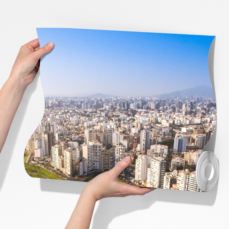 Fototapeta panorama wybrzeża Miraflores, Lima – Wallissimo® Fototapeta panorama wybrzeża Miraflores, Lima – Wallissimo®