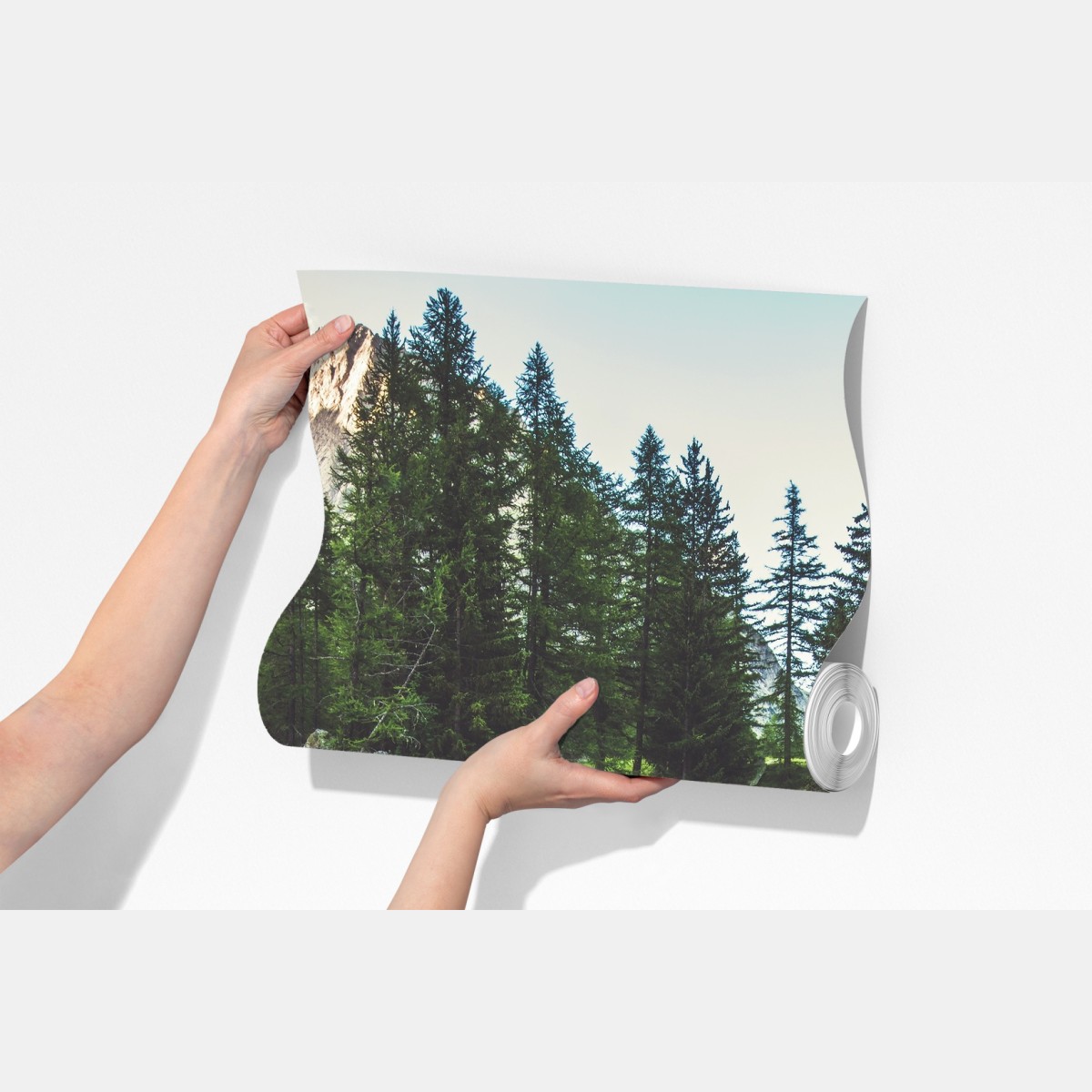 Fototapeta malownicza alpejska rzeka w Ferret Valley – Wallissimo® Fototapeta malownicza alpejska rzeka w Ferret Valley – Wallissimo®