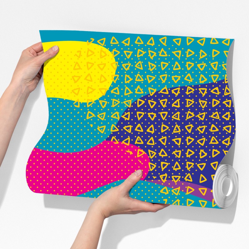 Fototapeta żywy abstrakcyjny wzór tropikalny – Wallissimo® Fototapeta żywy abstrakcyjny wzór tropikalny – Wallissimo®