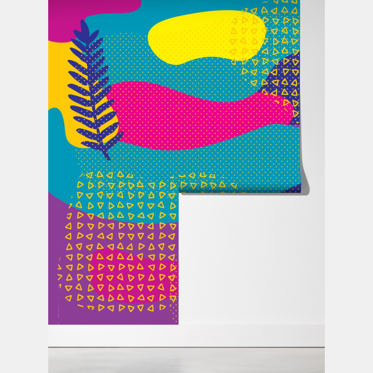 Fototapeta żywy abstrakcyjny wzór tropikalny – Wallissimo® Fototapeta żywy abstrakcyjny wzór tropikalny – Wallissimo®