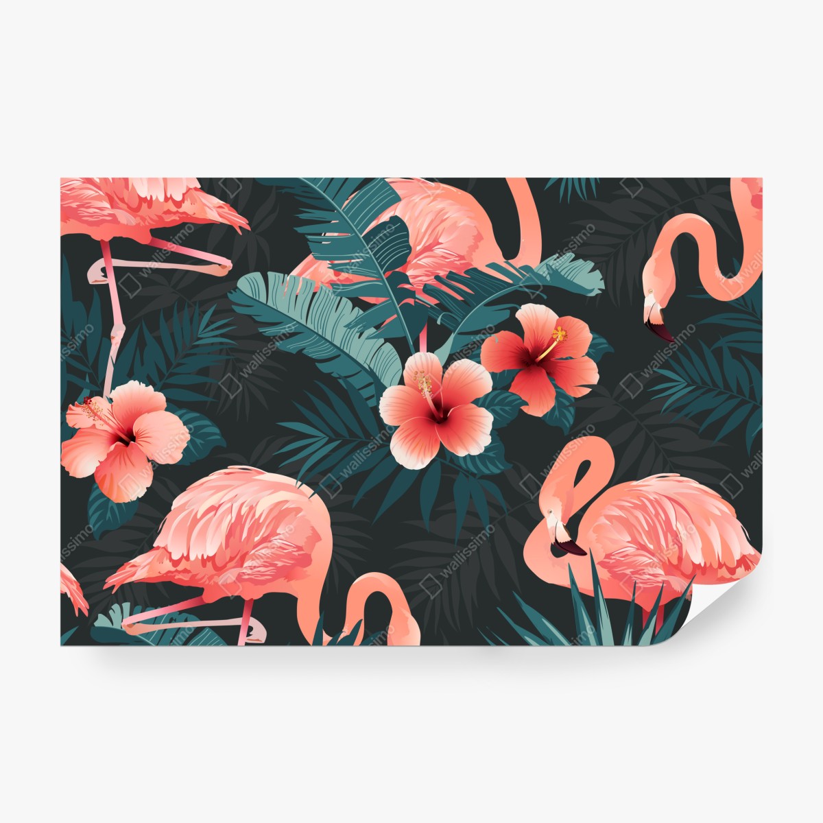 Fototapeta tropikalny wzór z różowymi flamingami – Wallissimo® Fototapeta tropikalny wzór z różowymi flamingami – Wallissimo®