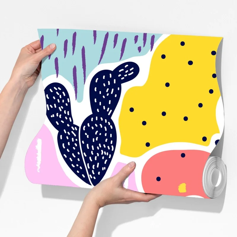 Fototapeta zabawny abstrakcyjny wzór roślinny – Wallissimo® Fototapeta zabawny abstrakcyjny wzór roślinny – Wallissimo®