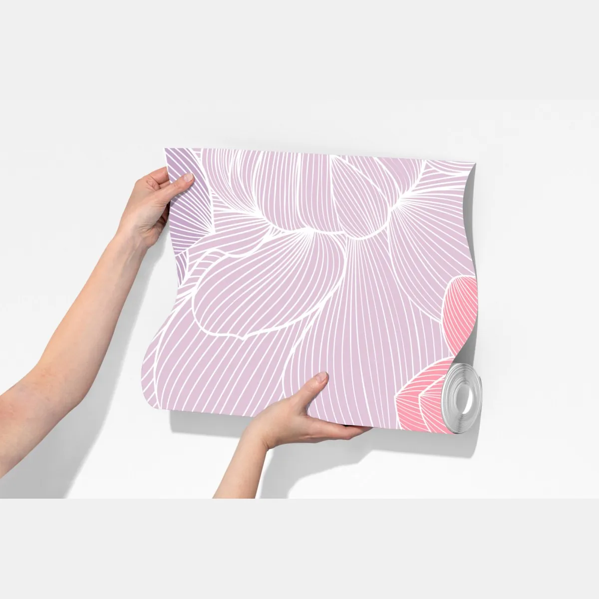 Fototapeta delikatny pastelowy wzór kwiatowy – Wallissimo® Fototapeta delikatny pastelowy wzór kwiatowy – Wallissimo®