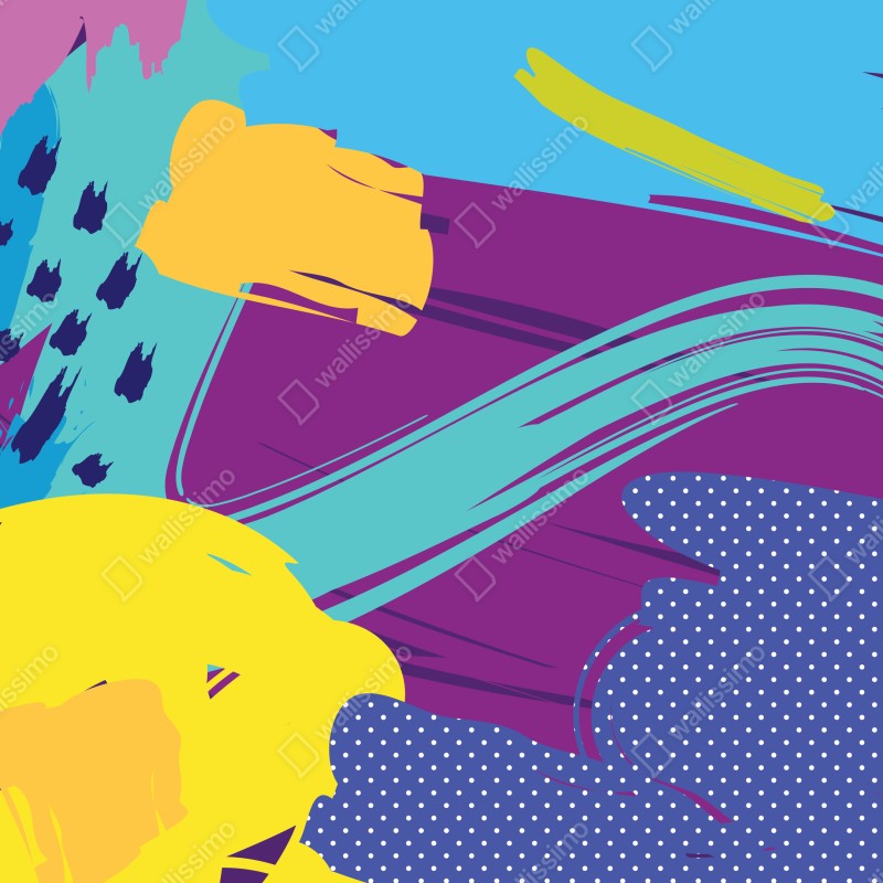 Fototapeta żywa abstrakcyjna kompozycja pop-art – Wallissimo® Fototapeta żywa abstrakcyjna kompozycja pop-art – Wallissimo®