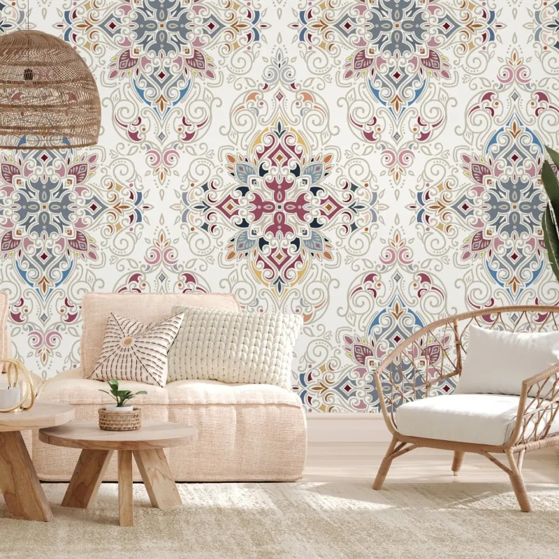 Fototapeta ozdobny wzór damaskowy w stylu vintage – Wallissimo® Fototapeta ozdobny wzór damaskowy w stylu vintage – Wallissimo®