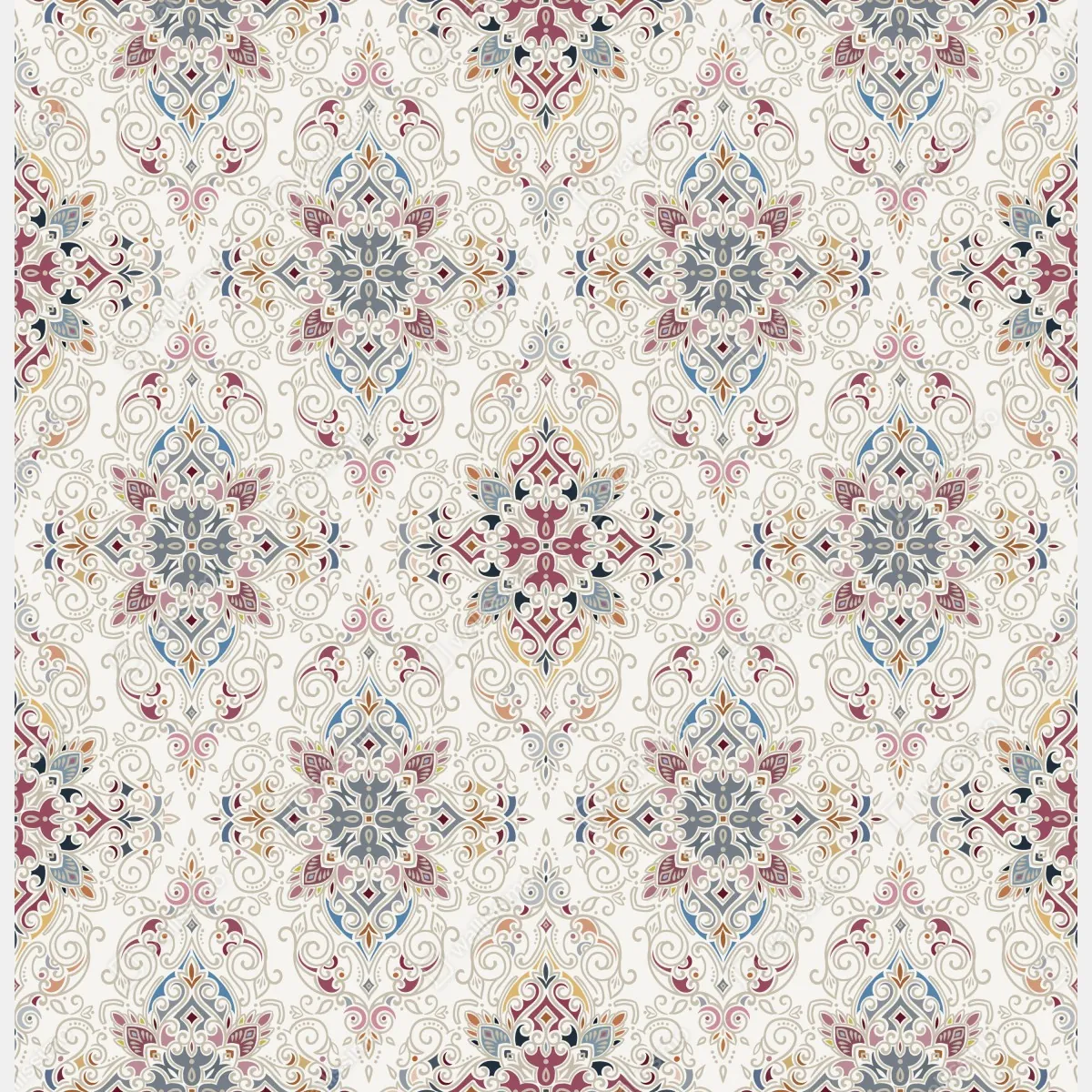 Fototapeta ozdobny wzór damaskowy w stylu vintage – Wallissimo® Fototapeta ozdobny wzór damaskowy w stylu vintage – Wallissimo®