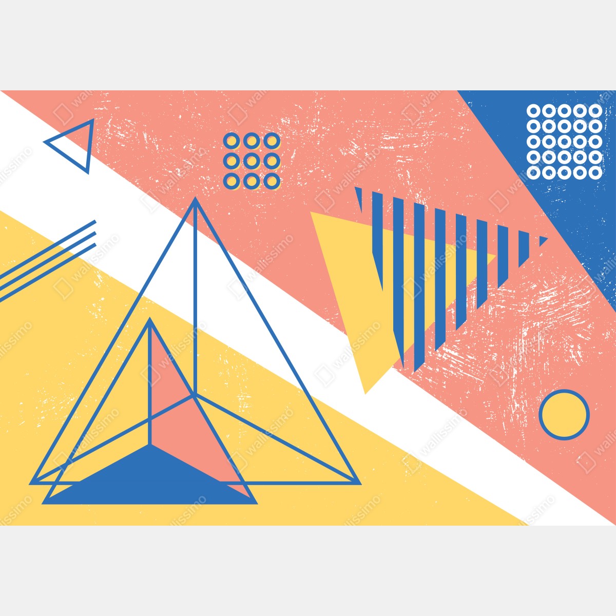 Fototapeta pastelowa kompozycja geometryczna – Wallissimo® Fototapeta pastelowa kompozycja geometryczna – Wallissimo®