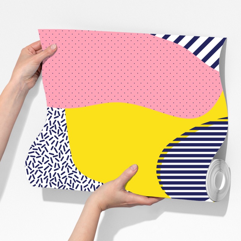 Fototapeta zabawny abstrakcyjny wzór memphis – Wallissimo® Fototapeta zabawny abstrakcyjny wzór memphis – Wallissimo®