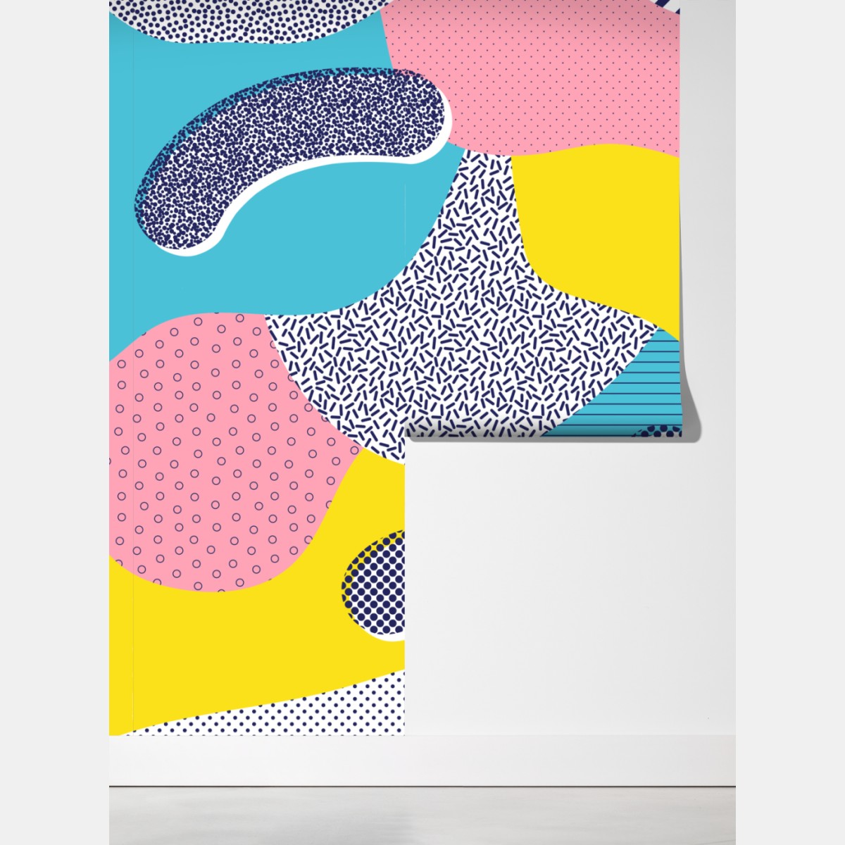 Fototapeta zabawny abstrakcyjny wzór memphis – Wallissimo® Fototapeta zabawny abstrakcyjny wzór memphis – Wallissimo®