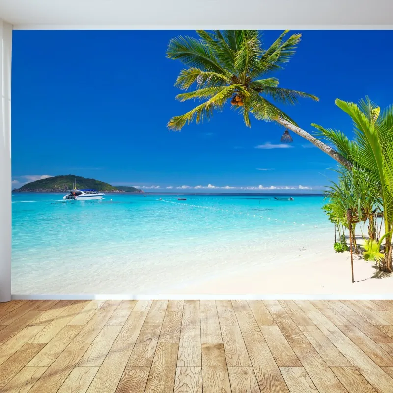 Fototapeta tropikalna plaża w Tajlandii – Wallissimo® Fototapeta tropikalna plaża w Tajlandii – Wallissimo®