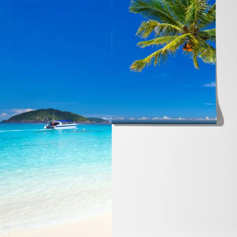 Fototapeta tropikalna plaża w Tajlandii – Wallissimo® Fototapeta tropikalna plaża w Tajlandii – Wallissimo®