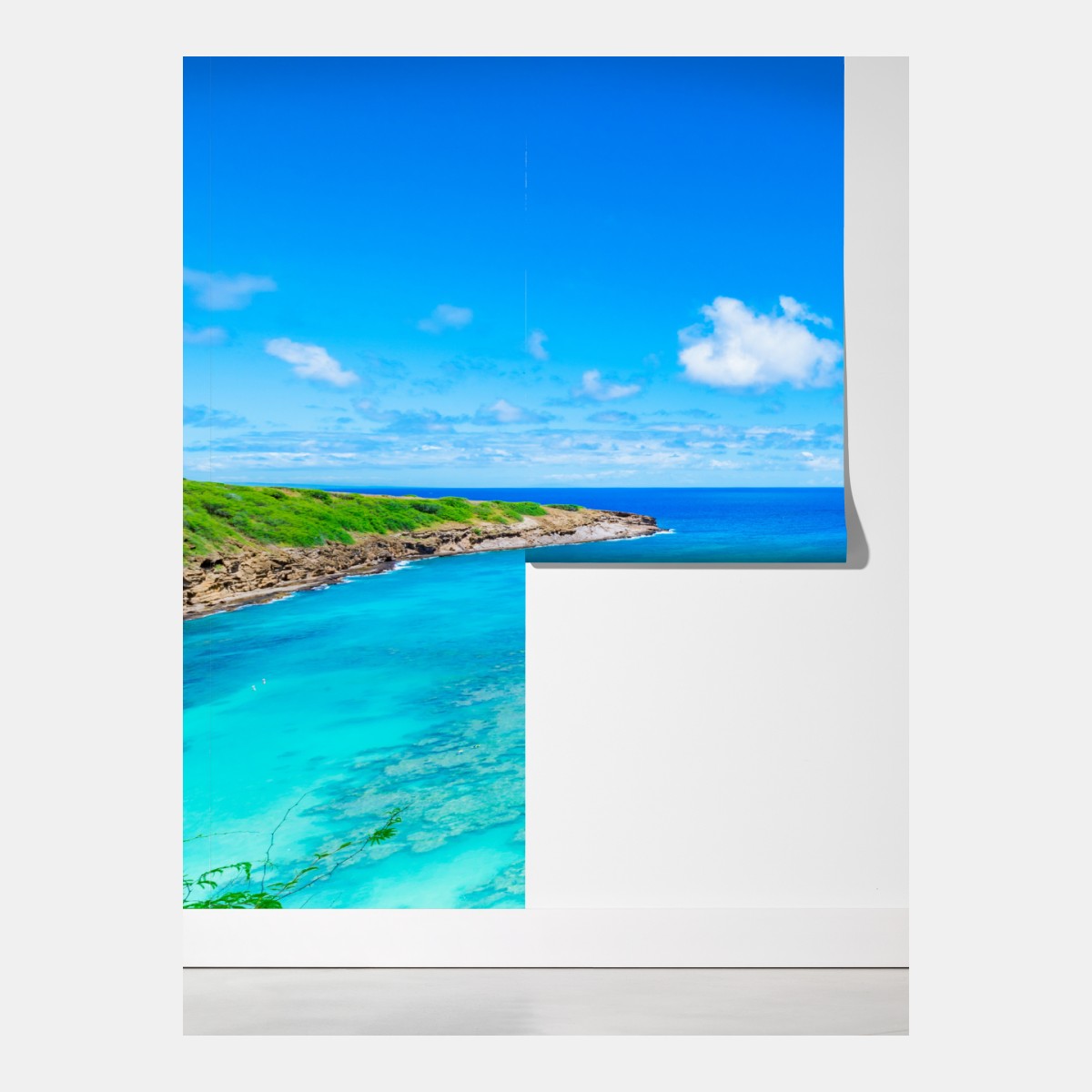 Fototapeta tropikalna turkusowa zatoka panorama – Wallissimo® Fototapeta tropikalna turkusowa zatoka panorama – Wallissimo®