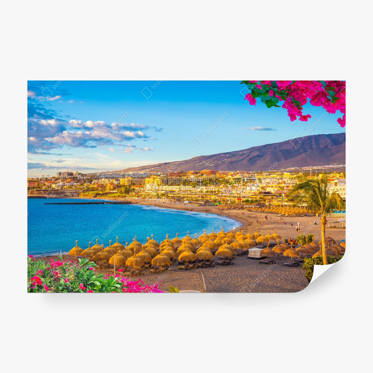 Fototapeta słoneczna plaża Torviscas, Teneryfa – Wallissimo® Fototapeta słoneczna plaża Torviscas, Teneryfa – Wallissimo®