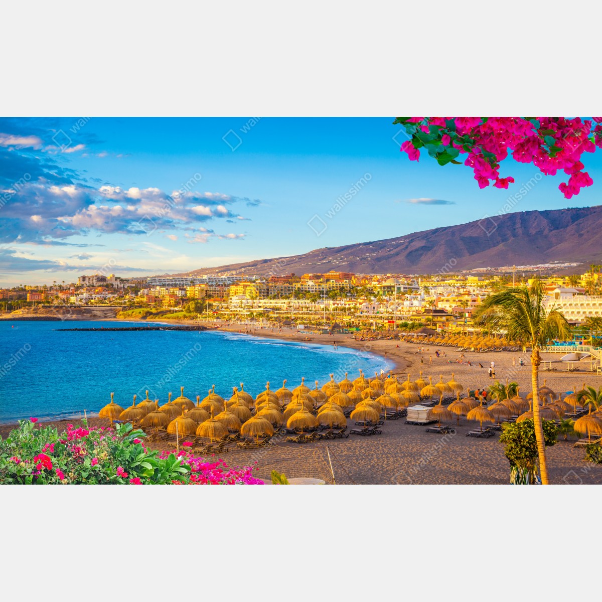 Fototapeta słoneczna plaża Torviscas, Teneryfa – Wallissimo® Fototapeta słoneczna plaża Torviscas, Teneryfa – Wallissimo®