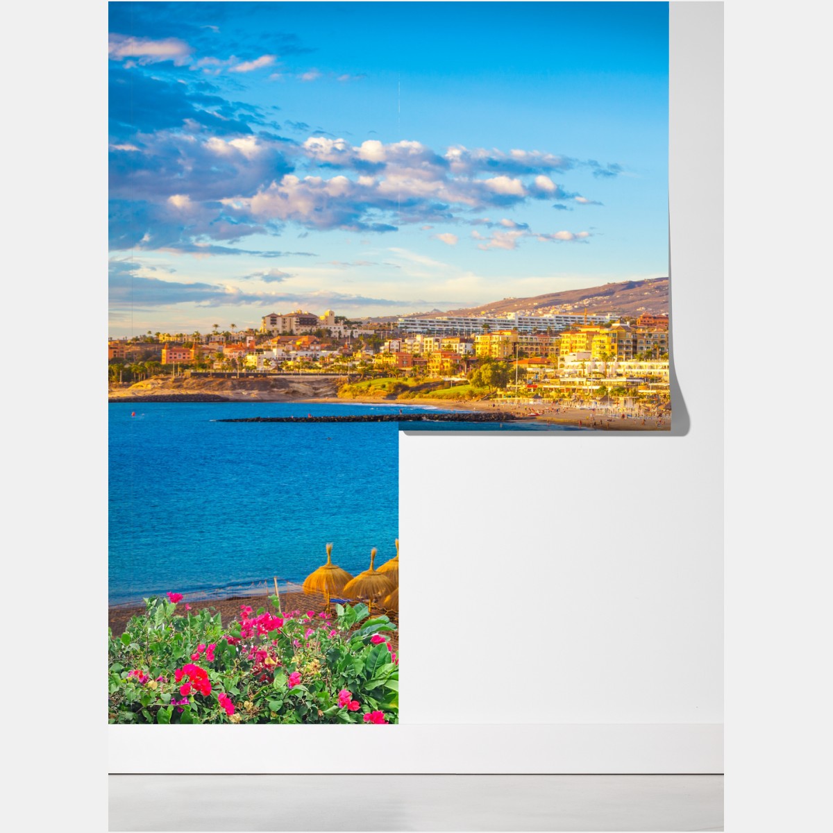 Fototapeta słoneczna plaża Torviscas, Teneryfa – Wallissimo® Fototapeta słoneczna plaża Torviscas, Teneryfa – Wallissimo®