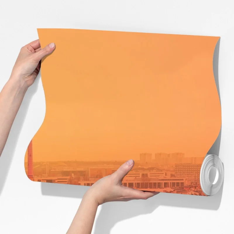 Fototapeta ciepły zachód słońca nad zabytkowymi dachami miasta – Wallissimo® Fototapeta ciepły zachód słońca nad zabytkowymi dachami miasta – Wallissimo®