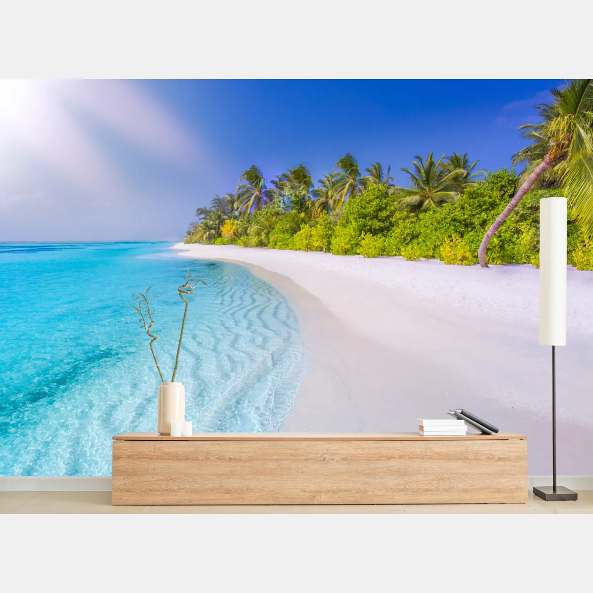 Fototapeta tropikalna turkusowa plaża – Wallissimo® Fototapeta tropikalna turkusowa plaża – Wallissimo®