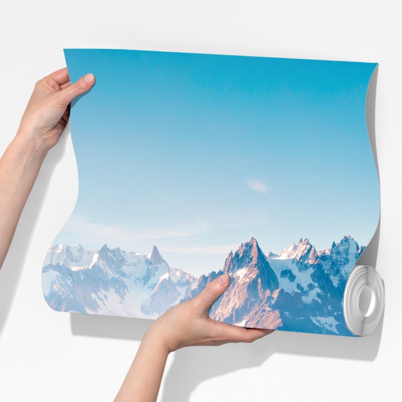 Fototapeta Lac Blanc z widokiem na Mont Blanc – Wallissimo® Fototapeta Lac Blanc z widokiem na Mont Blanc – Wallissimo®