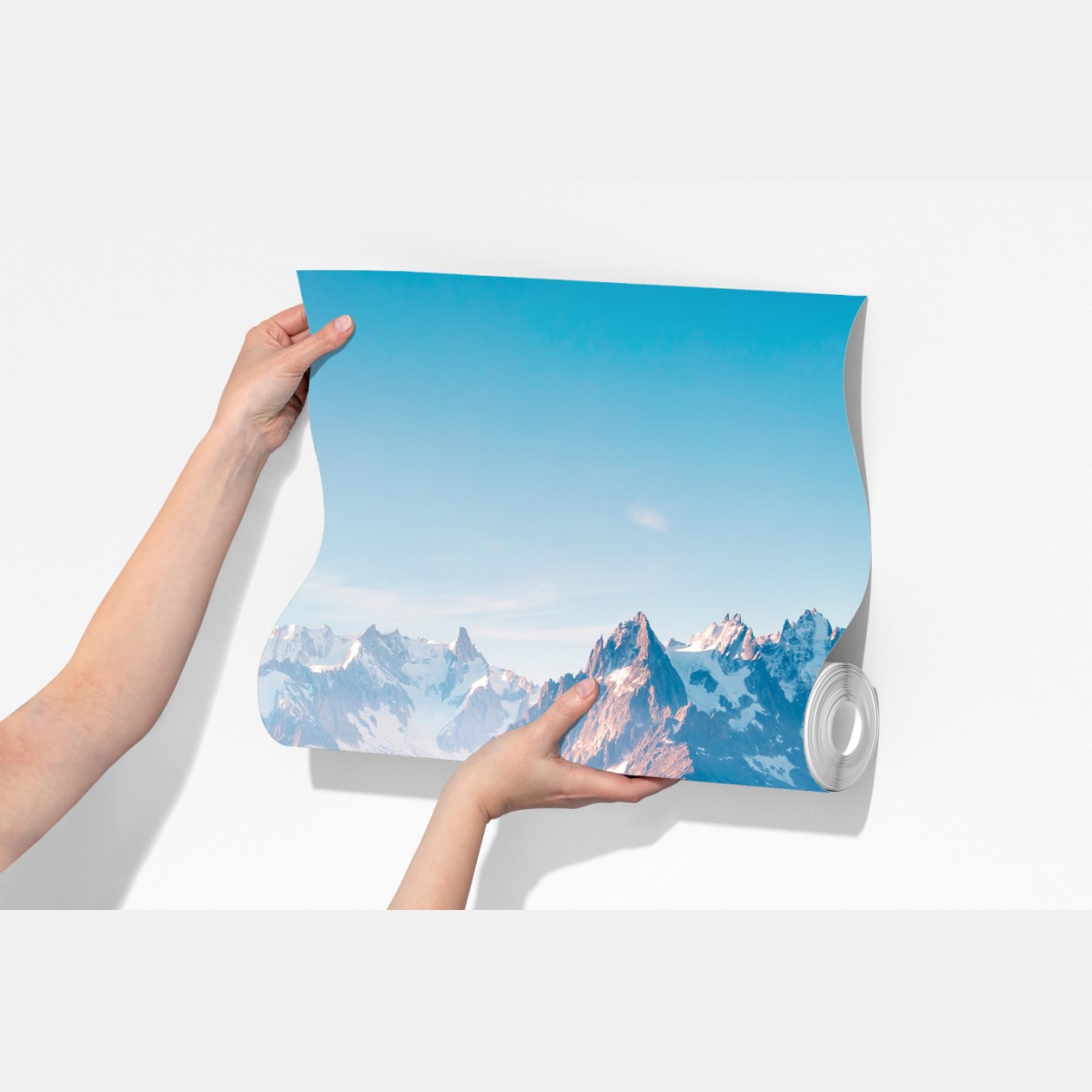 Fototapeta Lac Blanc z widokiem na Mont Blanc – Wallissimo® Fototapeta Lac Blanc z widokiem na Mont Blanc – Wallissimo®