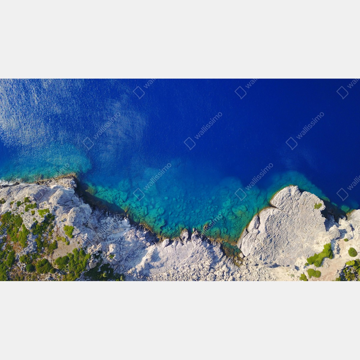 Fototapeta widok z lotu ptaka na skaliste wybrzeże – Wallissimo® Fototapeta widok z lotu ptaka na skaliste wybrzeże – Wallissimo®
