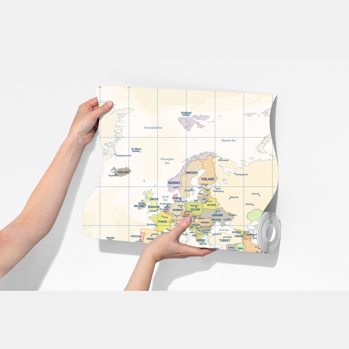 Fototapeta vintage mapa świata w pastelowych kolorach – Wallissimo® Fototapeta vintage mapa świata w pastelowych kolorach – Wallissimo®