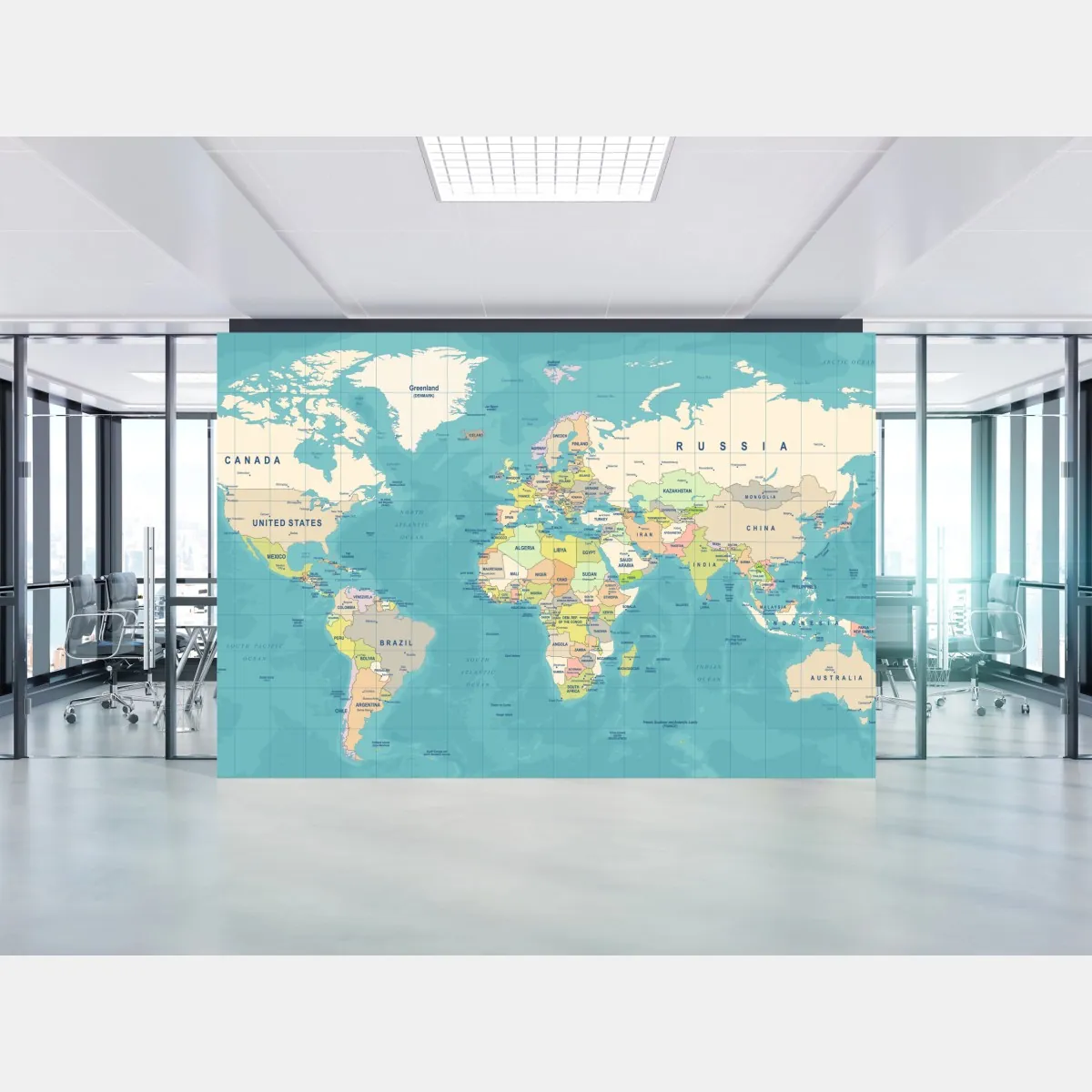 Fototapeta vintage mapa świata – Wallissimo® Fototapeta vintage mapa świata – Wallissimo®