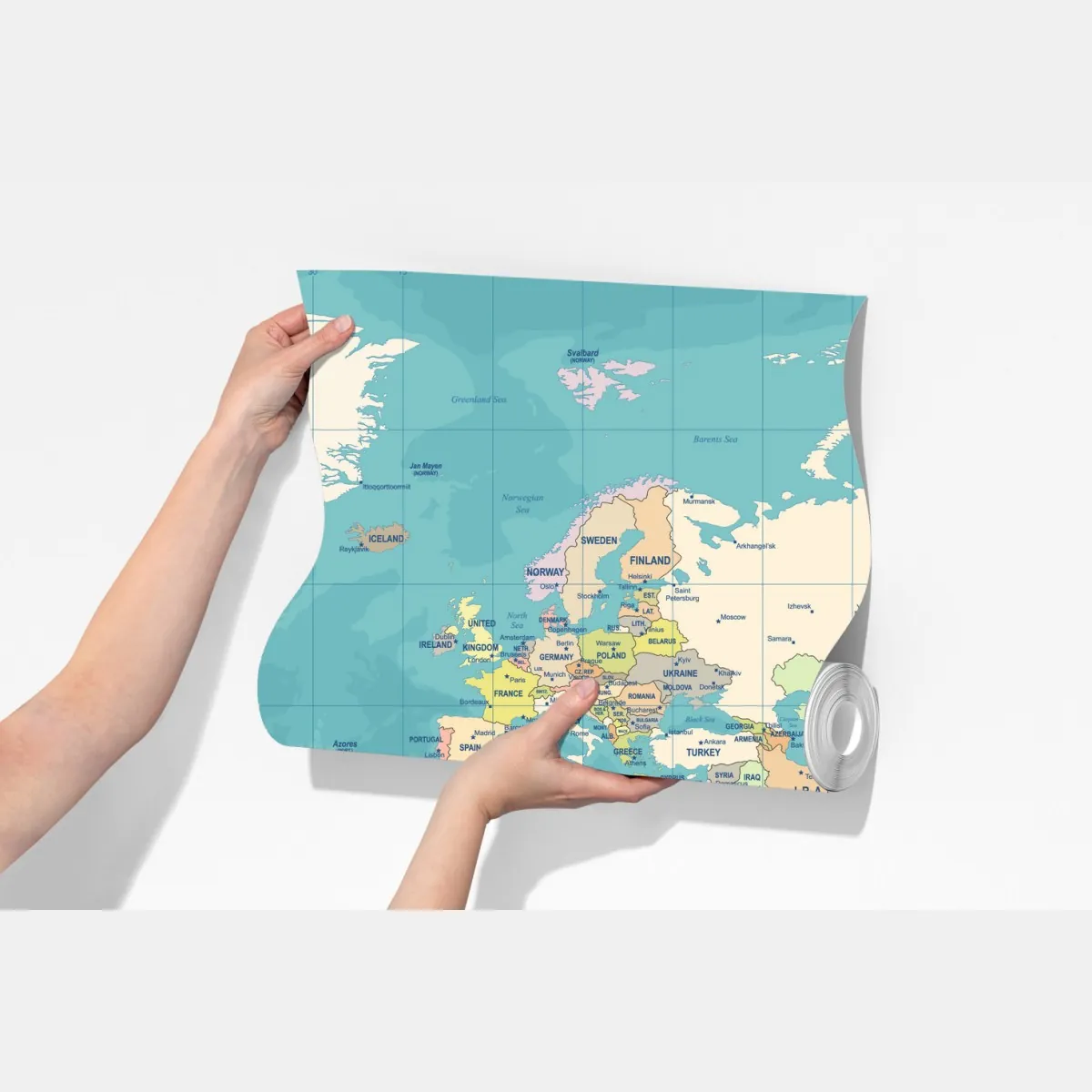 Fototapeta vintage mapa świata – Wallissimo® Fototapeta vintage mapa świata – Wallissimo®