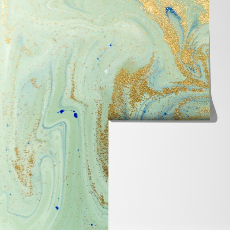 Fototapeta turkusowy marmur ze złotymi żyłkami – Wallissimo® Fototapeta turkusowy marmur ze złotymi żyłkami – Wallissimo®