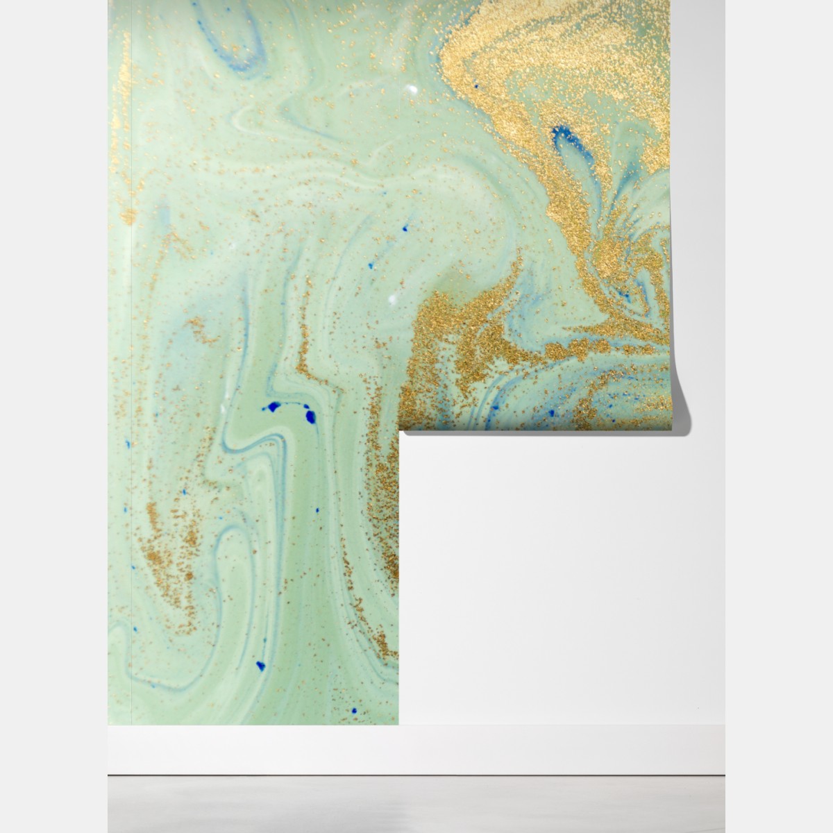 Fototapeta turkusowy marmur ze złotymi żyłkami – Wallissimo® Fototapeta turkusowy marmur ze złotymi żyłkami – Wallissimo®