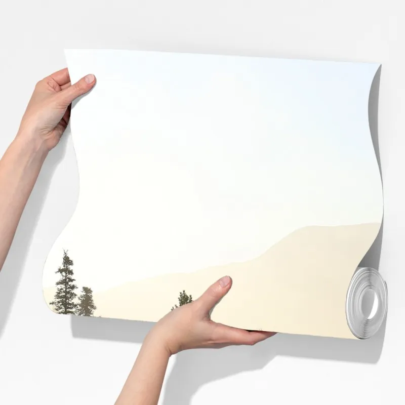 Fototapeta mglisty las sosnowy o wschodzie słońca – Wallissimo® Fototapeta mglisty las sosnowy o wschodzie słońca – Wallissimo®