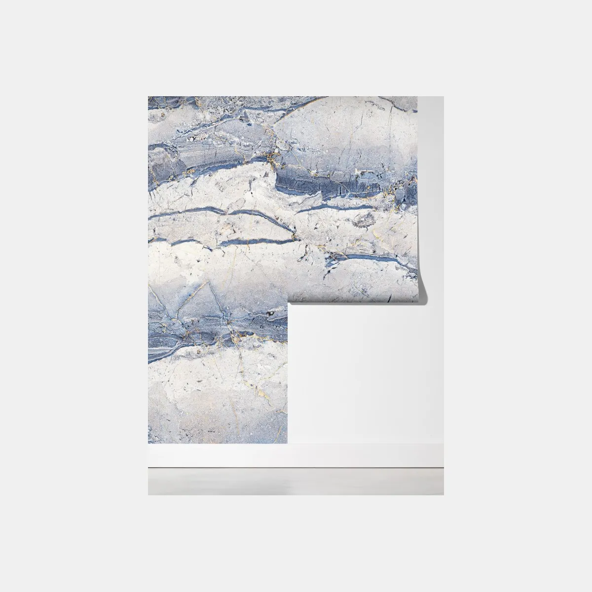 Fototapeta niebieski marmur ze złotymi żyłami – Wallissimo® Fototapeta niebieski marmur ze złotymi żyłami – Wallissimo®