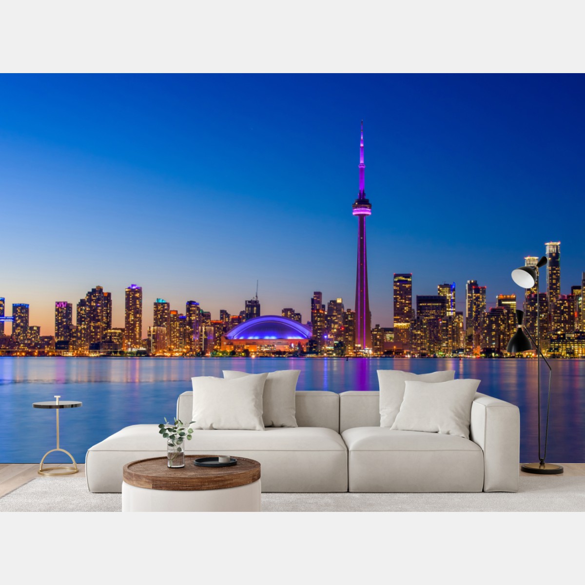 Wall mural Toronto skyline at twilight