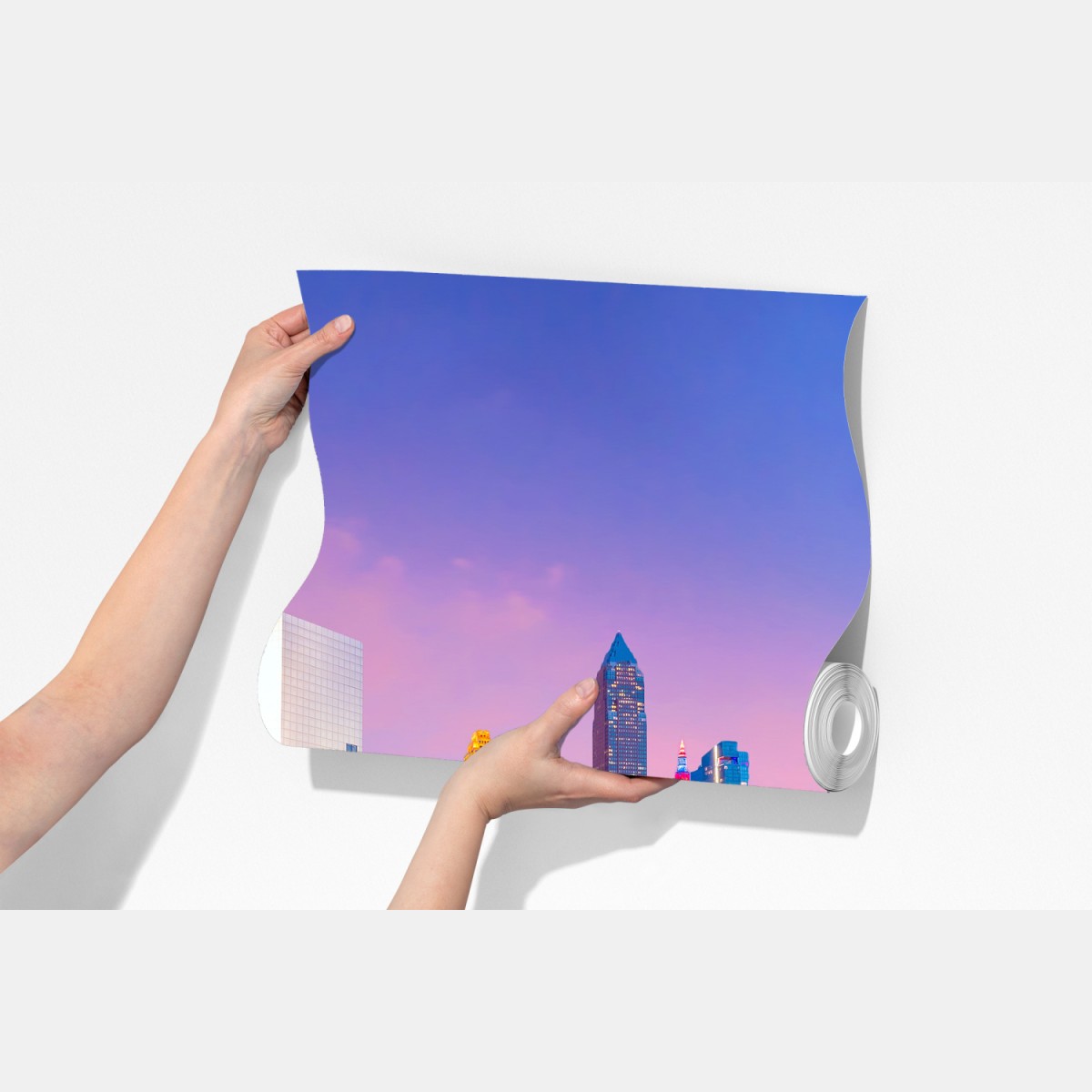 Fototapeta panorama miasta Cleveland o zmierzchu – Wallissimo® Fototapeta panorama miasta Cleveland o zmierzchu – Wallissimo®