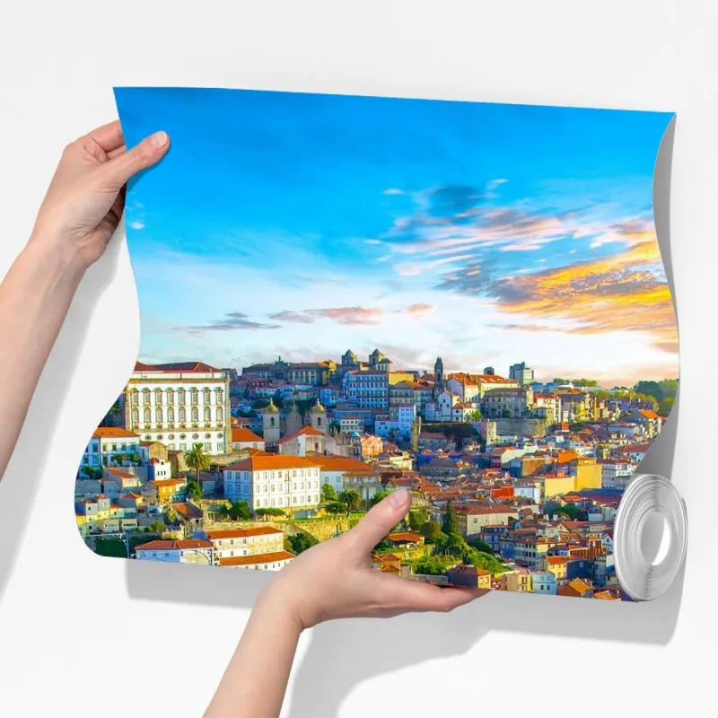 Fototapeta słoneczna panorama Porto z mostem – Wallissimo® Fototapeta słoneczna panorama Porto z mostem – Wallissimo®