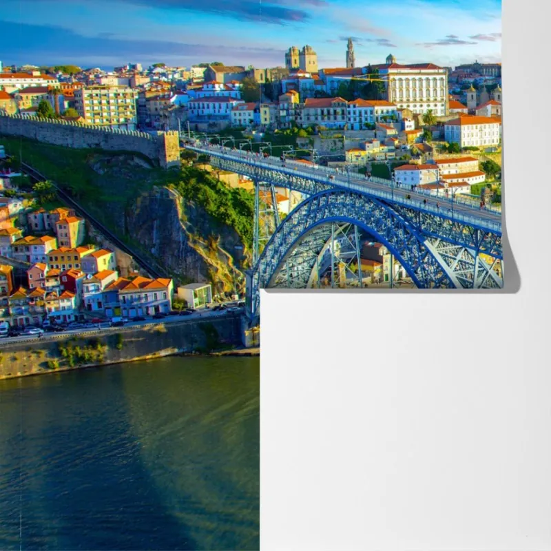 Fototapeta słoneczna panorama Porto z mostem – Wallissimo® Fototapeta słoneczna panorama Porto z mostem – Wallissimo®