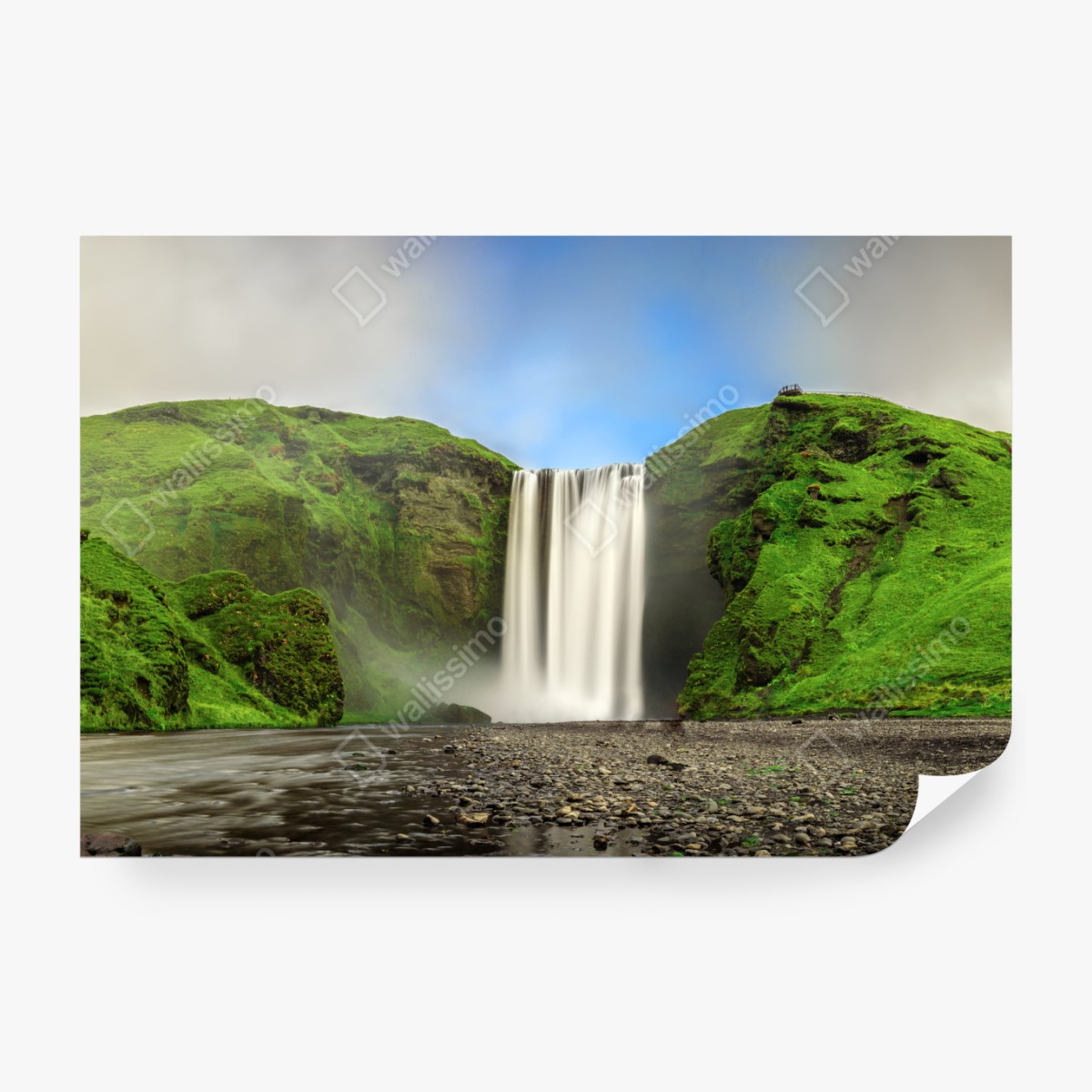 Fototapeta panorama wodospadu Skogafoss – Wallissimo® Fototapeta panorama wodospadu Skogafoss – Wallissimo®